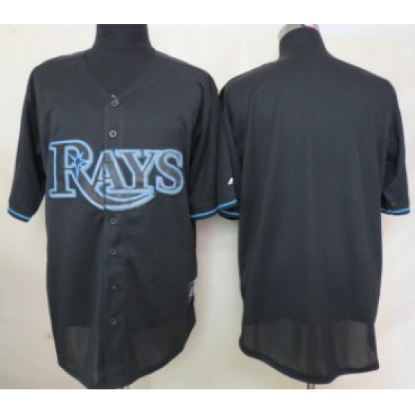 Tampa Bay Rays Blank Black Fashion Jersey