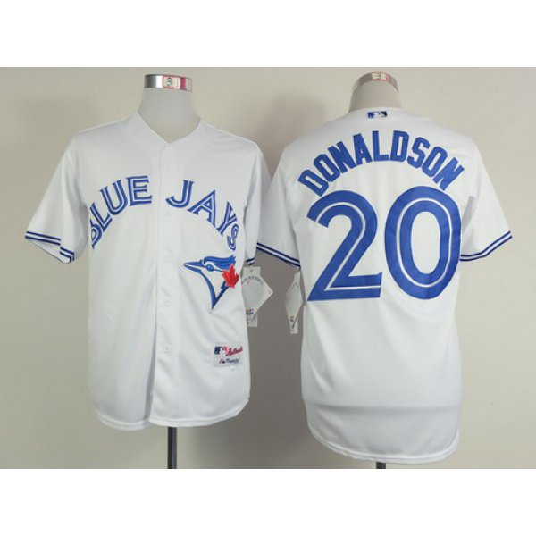 Toronto Blue Jays #20 Josh Donaldson White Jersey