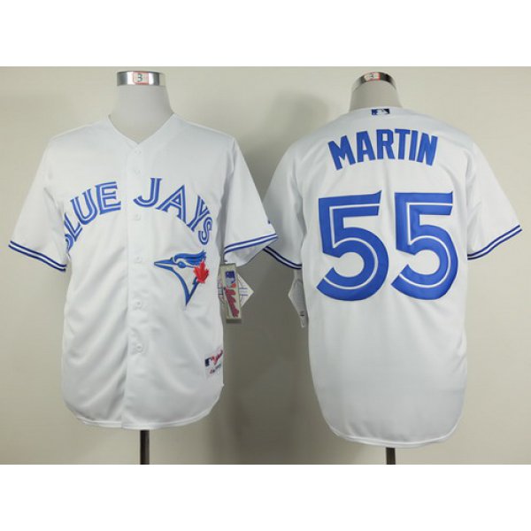 Toronto Blue Jays #55 Russell Martin White Jersey