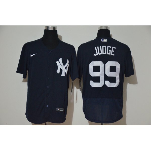 Men's New York Yankees #99 Aaron Judge Black Stitched MLB Flex Base Nike Jersey