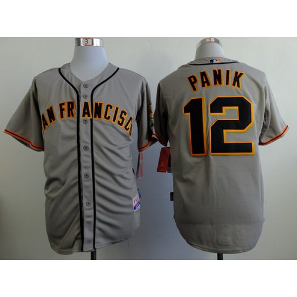 San Francisco Giants #12 Joe Panik Gray SF Edition Jersey