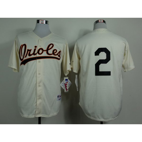 Baltimore Orioles #2 J.J. Hardy 1954 Cream Jersey