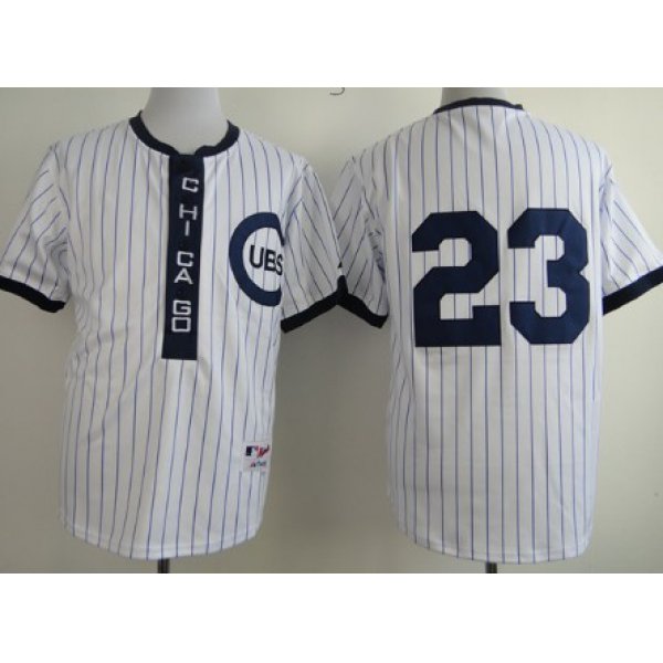 Chicago Cubs #23 Ryne Sandberg 1909 White Pullover Jersey