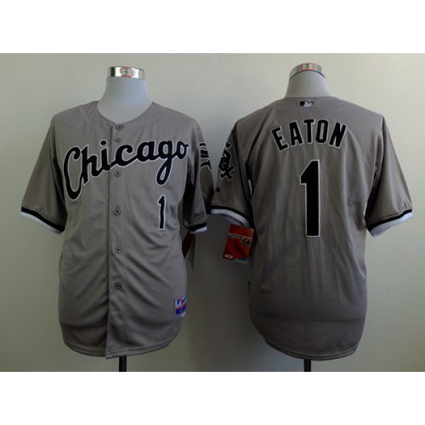 Chicago White Sox #1 Adam Eaton Gray Jersey