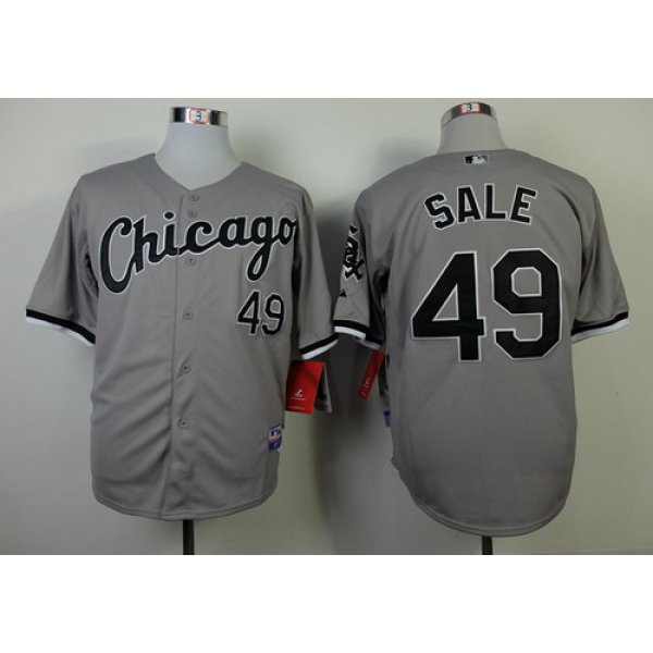 Chicago White Sox #49 Chris Sale Gray Jersey
