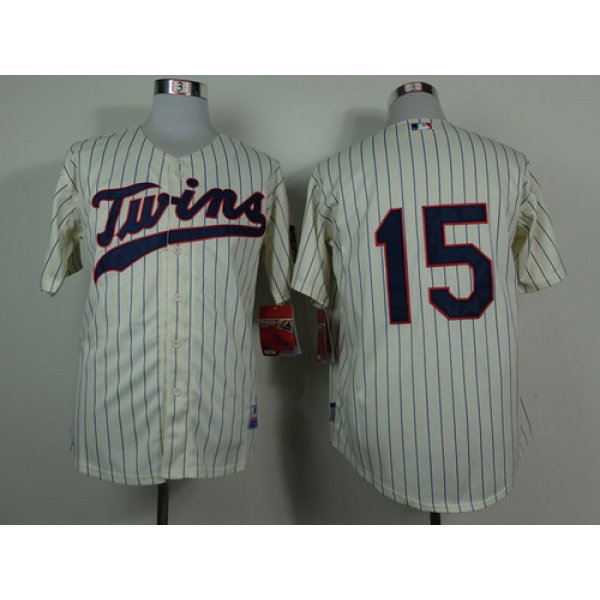 Minnesota Twins #15 Glen Perkins Cream Jersey