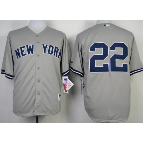 New York Yankees #22 Jacoby Ellsbury Gray Jersey