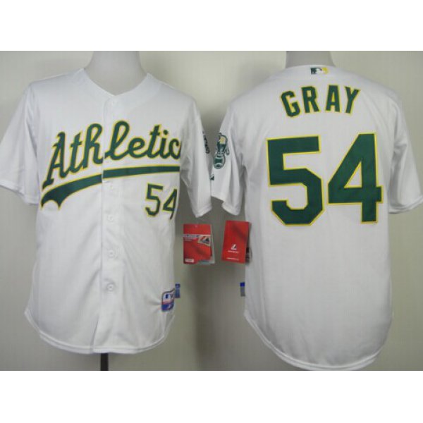 Oakland Athletics #54 Sonny Gray White Jersey