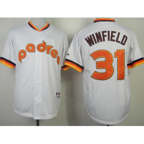 San Diego Padres #31 Dave Winfield 1984 White Jersey