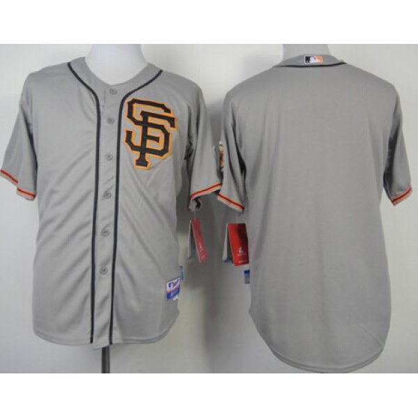 San Francisco Giants Blank Gray SF Edition Jersey