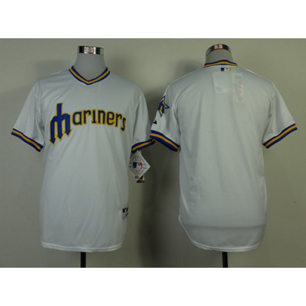 Seattle Mariners Blank 1979 White Pullover Jersey