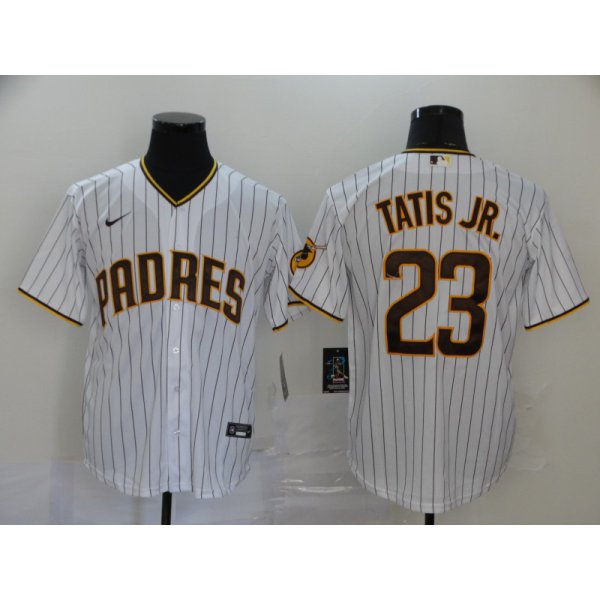 Men's San Diego Padres #23 Fernando Tatis Jr. White Stitched MLB Cool Base Nike Jersey