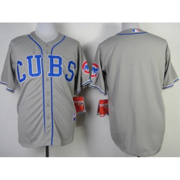 Chicago Cubs Blank 2014 Gray Jersey