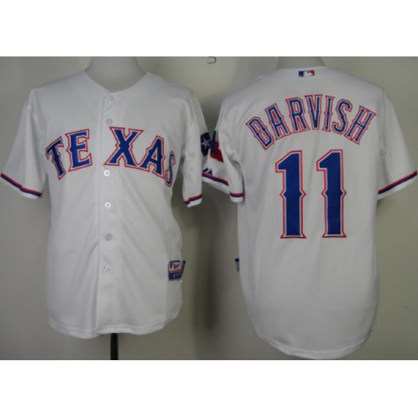 Texas Rangers #11 Yu Darvish 2014 White Jersey