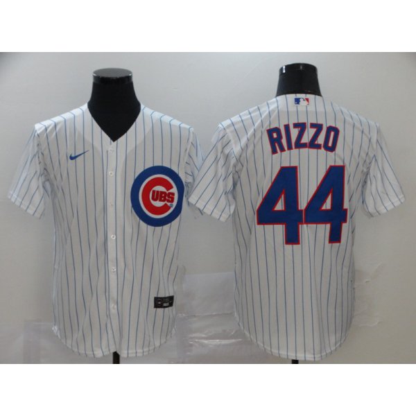 Men's Chicago Cubs #44 Anthony Rizzo White Stitched MLB Cool Base Nike Jersey