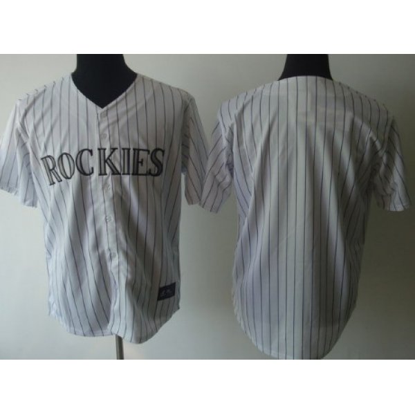 Colorado Rockies Blank White Jersey