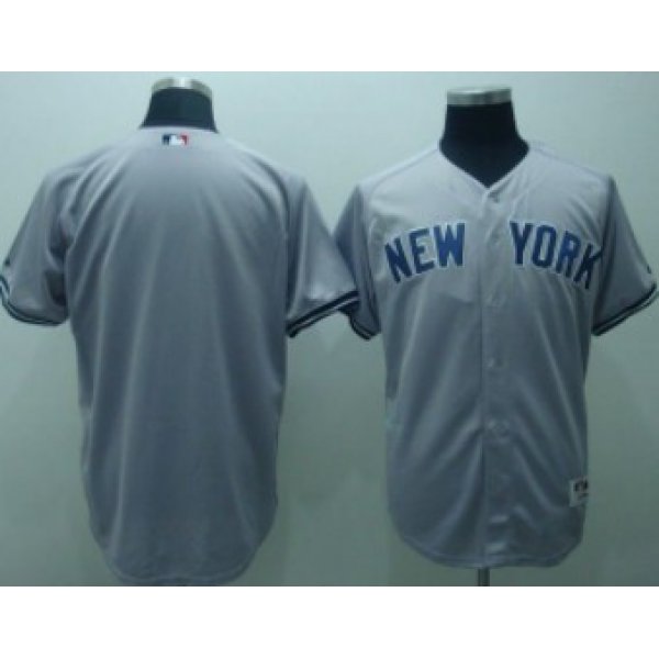 New York Yankees Blank Gray Jersey