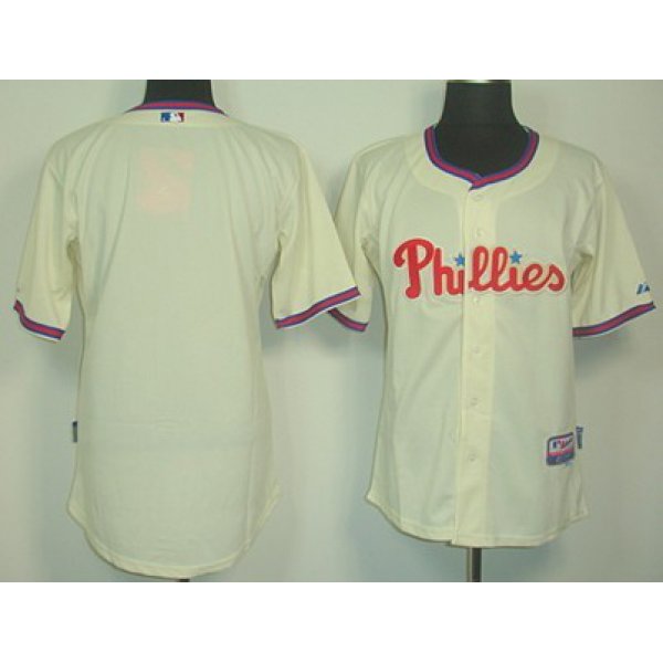 Philadelphia Phillies Blank Cream Jersey