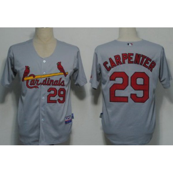 St. Louis Cardinals #29 Chris Carpenter Gray Jersey
