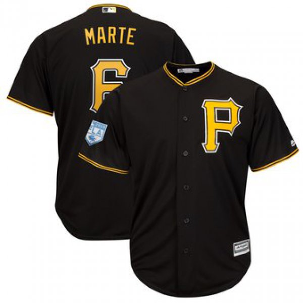 Men's Pittsburgh Pirates 6 Starling Marte Majestic Black 2019 Spring Training Cool Base Player Jersey