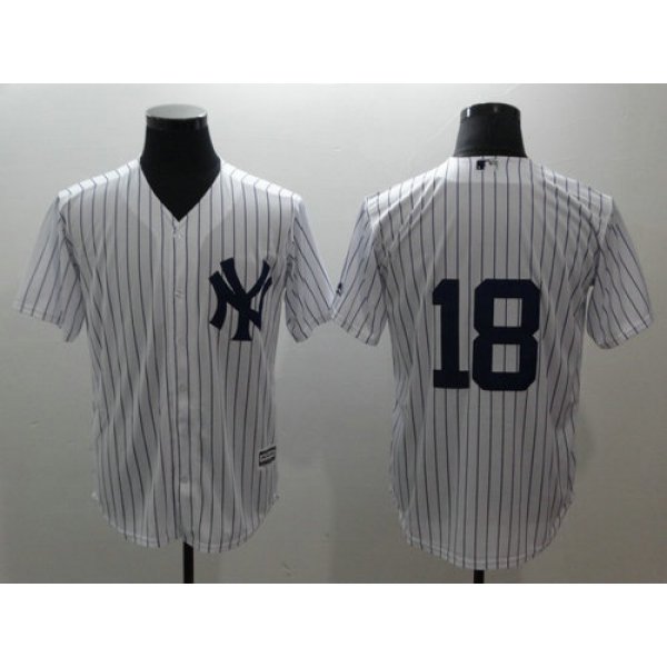 Yankees 18 Didi Gregorius White Cool Base MLB Jersey