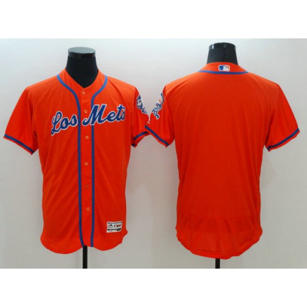 New York Mets Blank Orange Flexbase Authentic Collection MLB Jersey