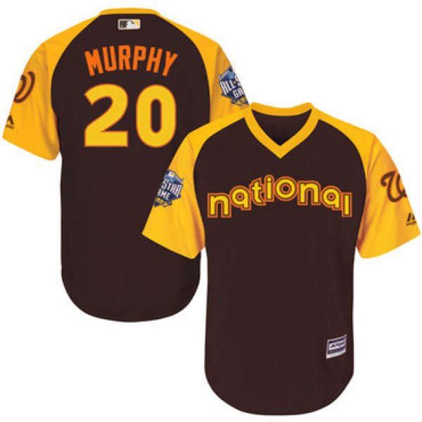 Daniel Murphy Brown 2016 MLB All-Star Jersey - Men's National League Washington Nationals #20 Cool Base Game Collection
