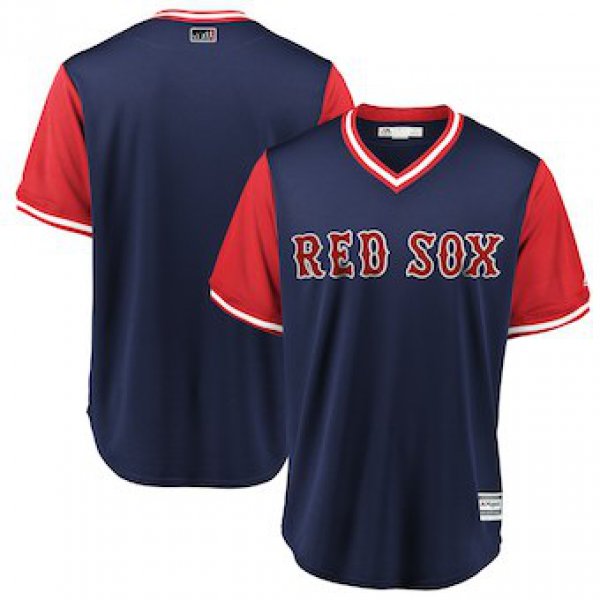 Men's Boston Red Sox Blank Majestic Navy 2018 Players' Weekend Team Jersey