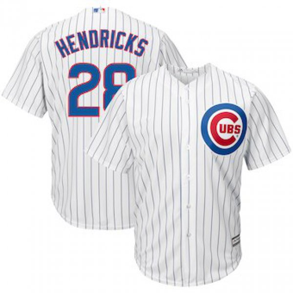 Men's Chicago Cubs 29 Kyle Hendricks Majestic White Home Cool Base Jersey