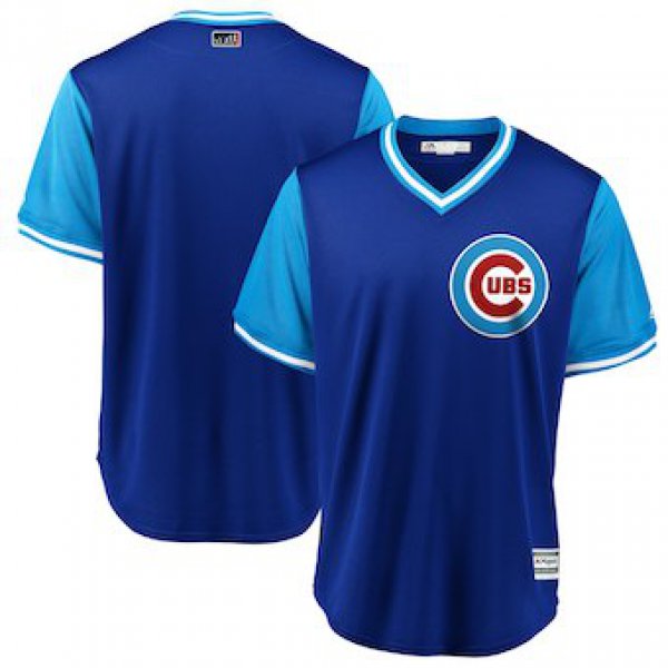 Men's Chicago Cubs Blank Majestic Royal 2018 Players' Weekend Team Jersey