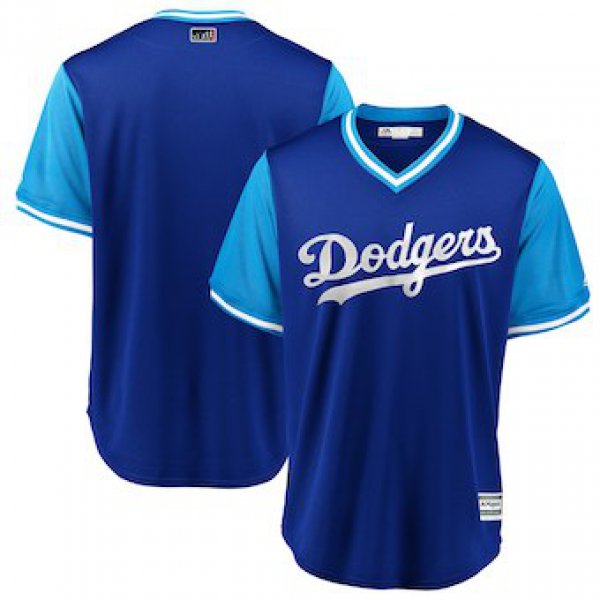 Men's Los Angeles Dodgers Blank Majestic Royal 2018 Players' Weekend Team Jersey