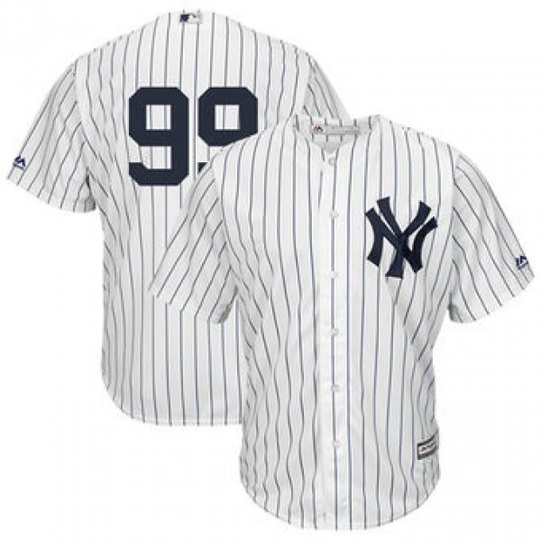 Men's New York Yankees 99 Aaron Judge Majestic White Cool Base Player Replica Jersey
