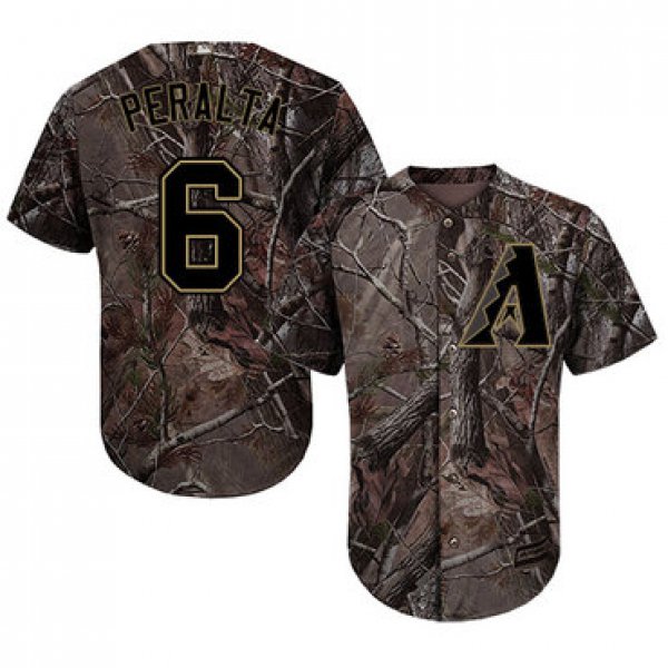 Arizona Diamondbacks #6 David Peralta Camo Realtree Collection Cool Base Stitched MLB Jersey