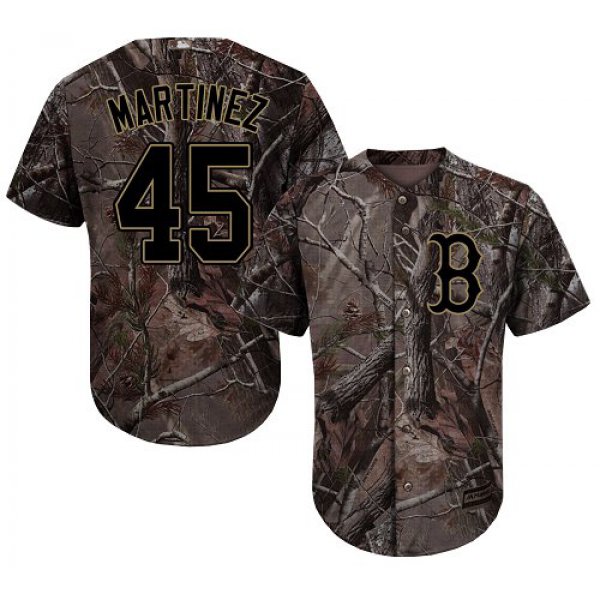 Boston Red Sox #45 Pedro Martinez Camo Realtree Collection Cool Base Stitched MLB Jersey