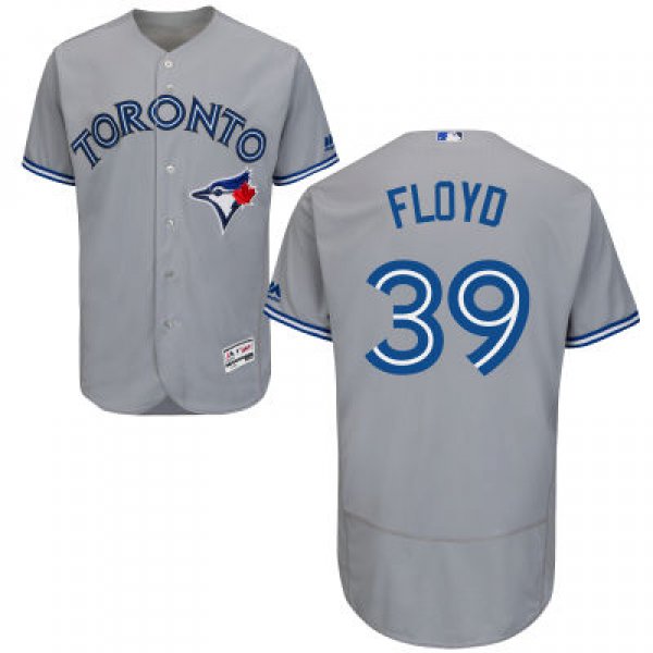 Men's Toronto Blue Jays #39 Gavin Floyd Gray Road 2016 Flexbase Majestic Baseball Jersey