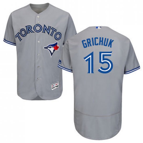 Toronto Blue Jays #15 Randal Grichuk Grey Flexbase Authentic Collection Stitched MLB Jersey