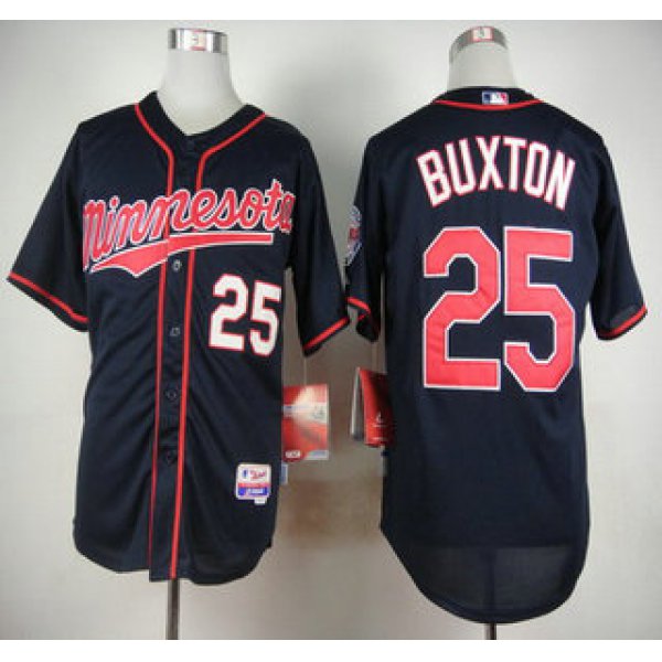 Men's Minnesota Twins #25 Byron Buxton New Navy Blue Jersey