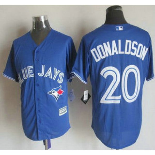 Men's Toronto Blue Jays #20 Josh Donaldson Alternate Blue 2015 MLB Cool Base Jersey