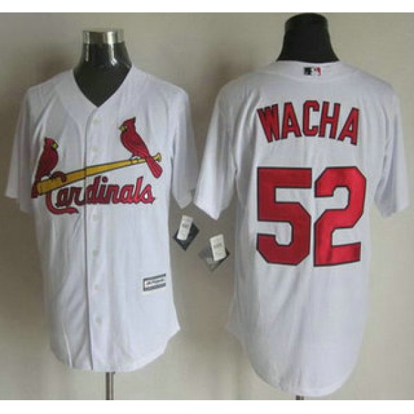 Men's St. Louis Cardinals #52 Michael Wacha Home White 2015 MLB Cool Base Jersey