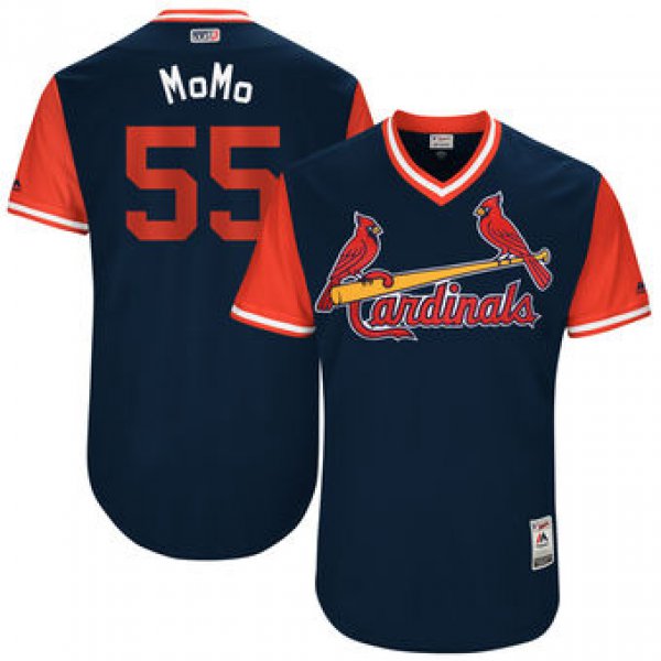 Men's St. Louis Cardinals Stephen Piscotty MoMo Majestic Navy 2017 Players Weekend Authentic Jersey
