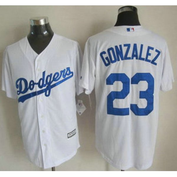 Los Angeles Dodgers #23 Adrian Gonzalez 2015 White Jersey