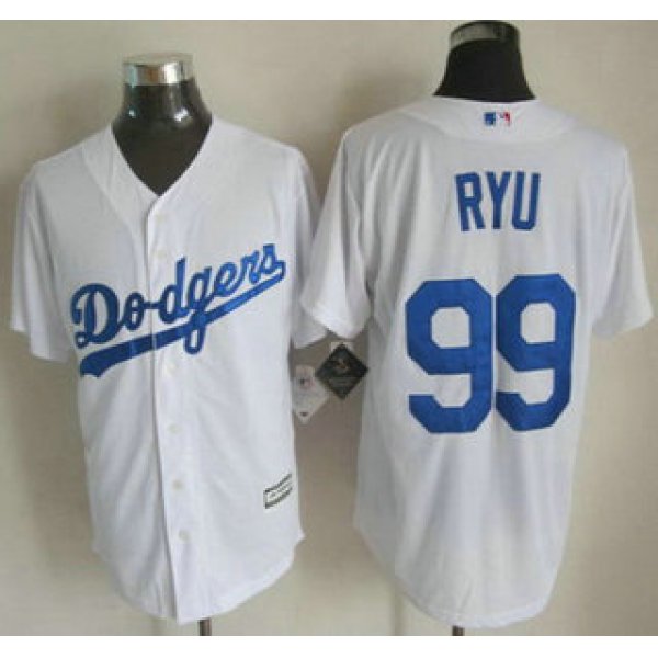 Los Angeles Dodgers #99 Hyun-Jin Ryu 2015 White Jersey