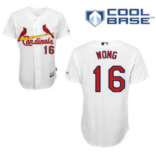 St. Louis Cardinals #16 Kolten Wong White cool base Baseball jersey