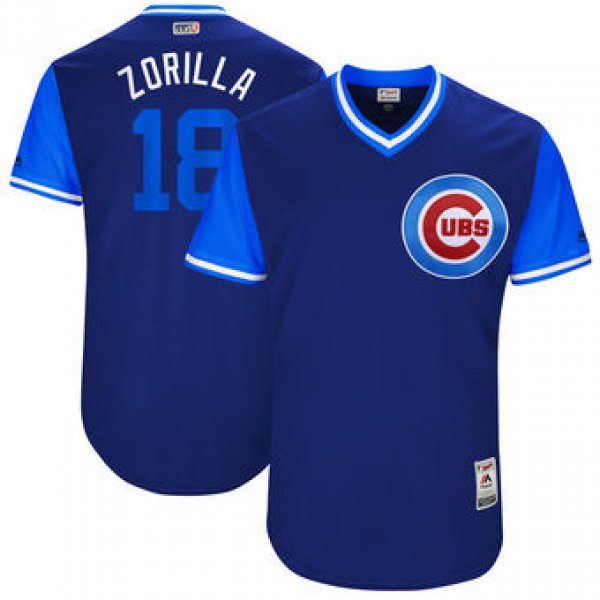 Men's Chicago Cubs Ben Zobrist Zorilla Majestic Royal 2017 Players Weekend Authentic Jersey