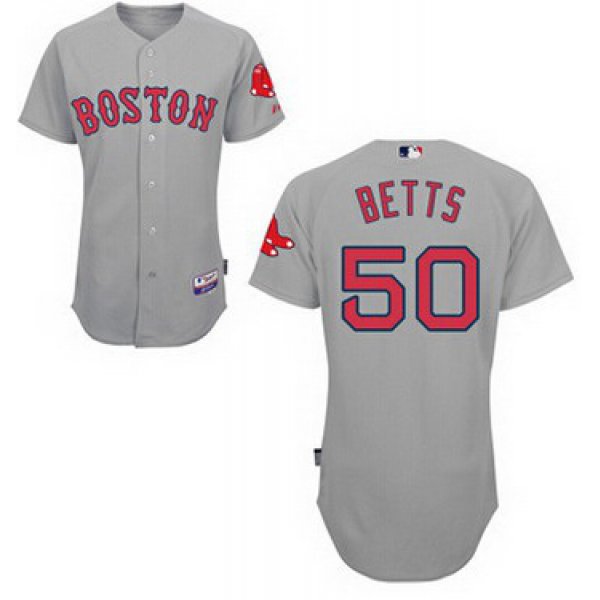Boston Red Sox #50 Mookie Betts Gray Jersey