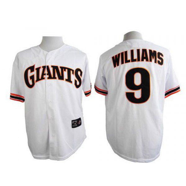 Men's San Francisco Giants #9 Matt Williams 1989 Turn Back The Clock White Throwback Jersey