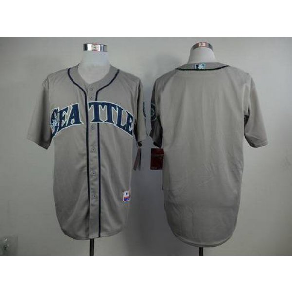 Men's Seattle Mariners Blank Gray Jersey