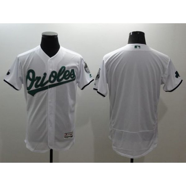 Men's Baltimore Orioles Blank White Celtic Flexbase Authentic Collection Stitched MLB Jersey