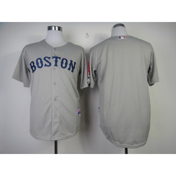 Boston Red Sox Blank Gray Jersey