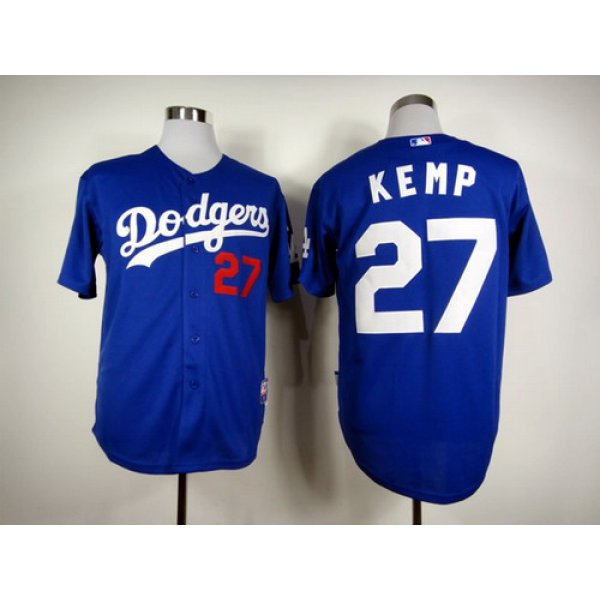 Los Angeles Dodgers #27 Matt Kemp Blue Jersey